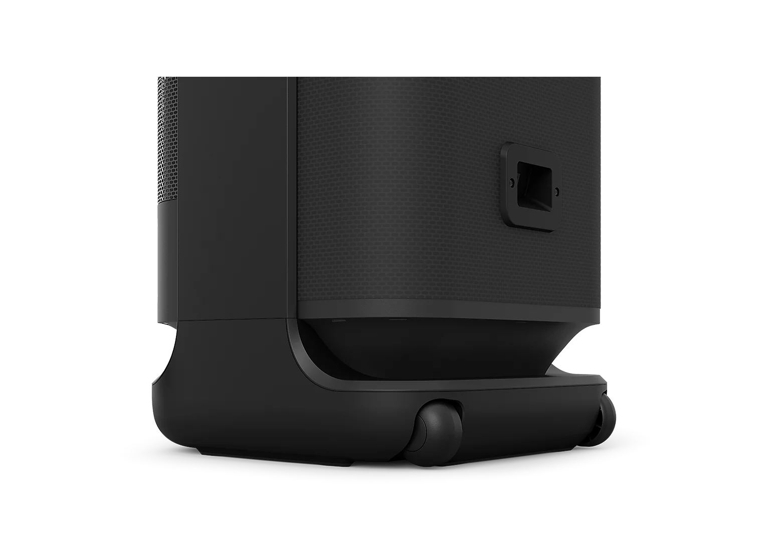 Sony ULT TOWER 10 có thiết kế bánh xe dễ dàng di chuyển
